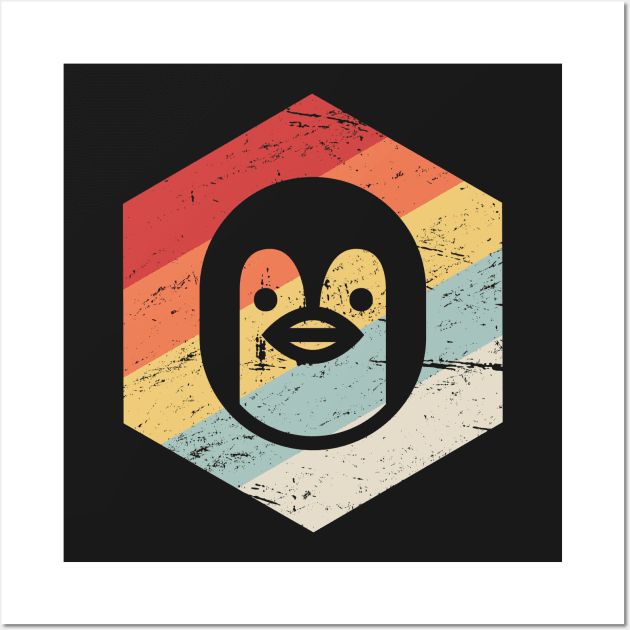 Retro 70s Penguin Wall Art by MeatMan